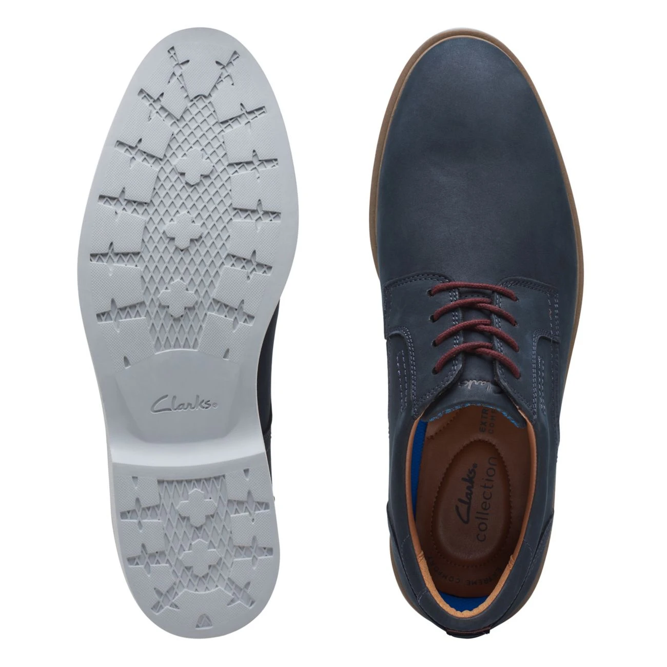 Clarks Malwood Lace Navy - Image 7