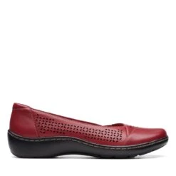 Clarks Cora Iris Red Leather