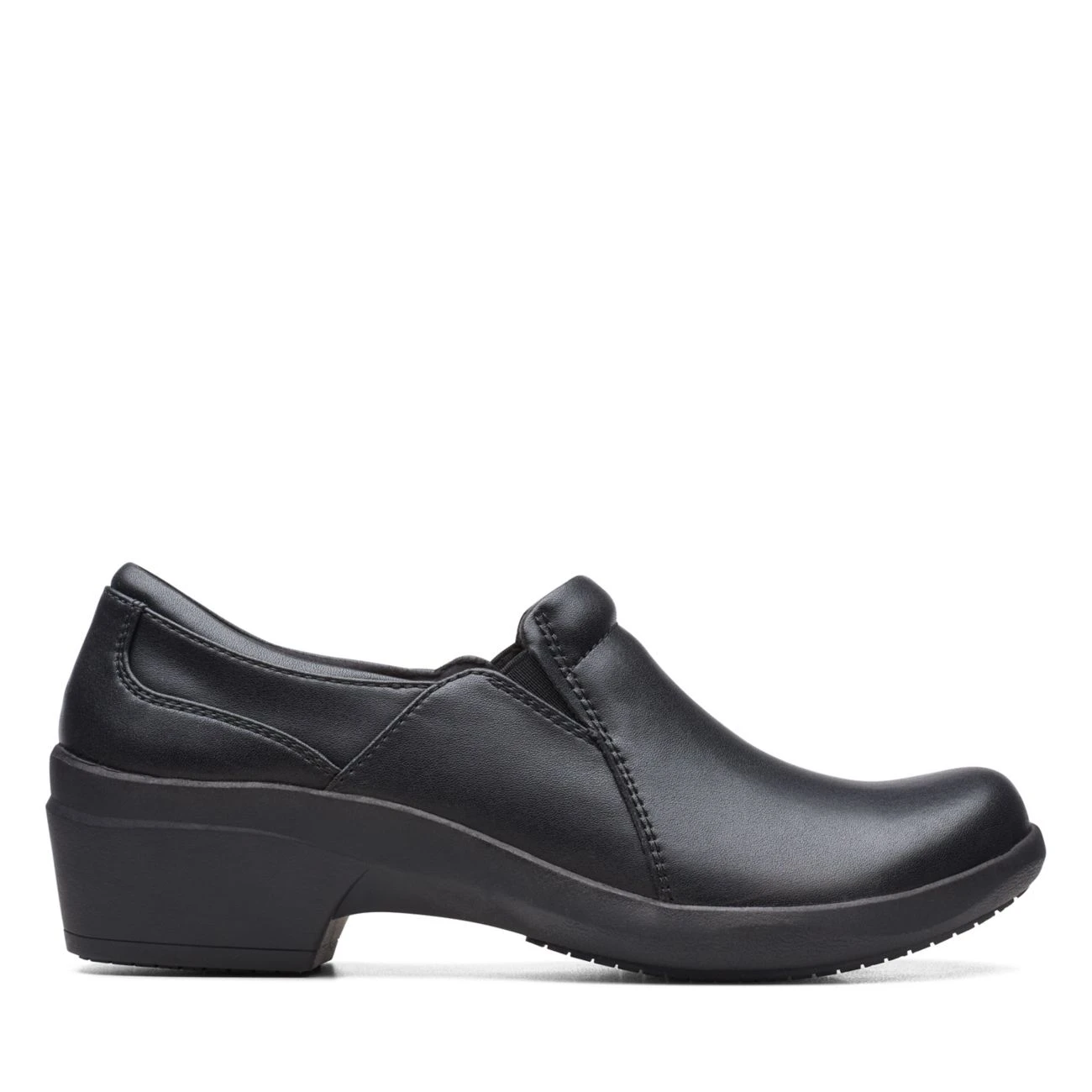 Clarks Talene Pace Black Leather