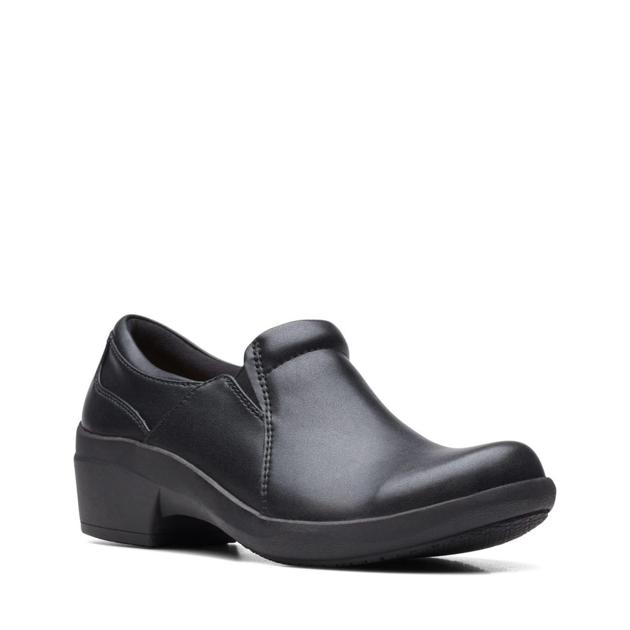 Clarks Talene Pace Black Leather - Image 2