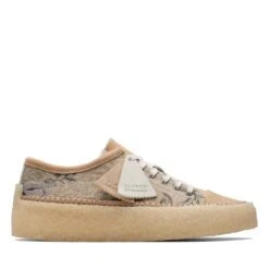 Clarks Caravan Low Tan Floral Txt