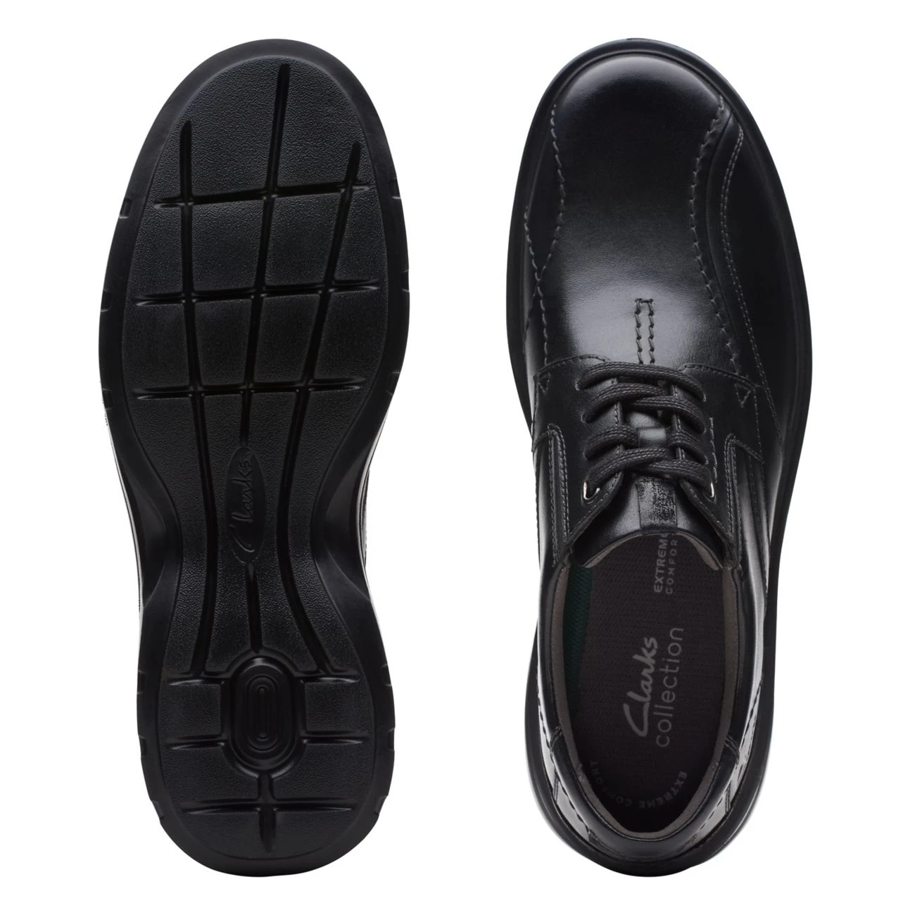 Clarks Gessler Lace Black Leather - Image 7