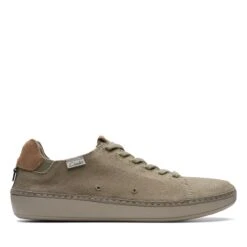 Clarks Higley Lace Olive Canvas