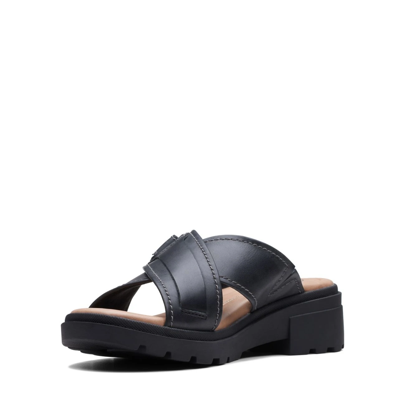Clarks Coast Cross Black Leather - Image 4
