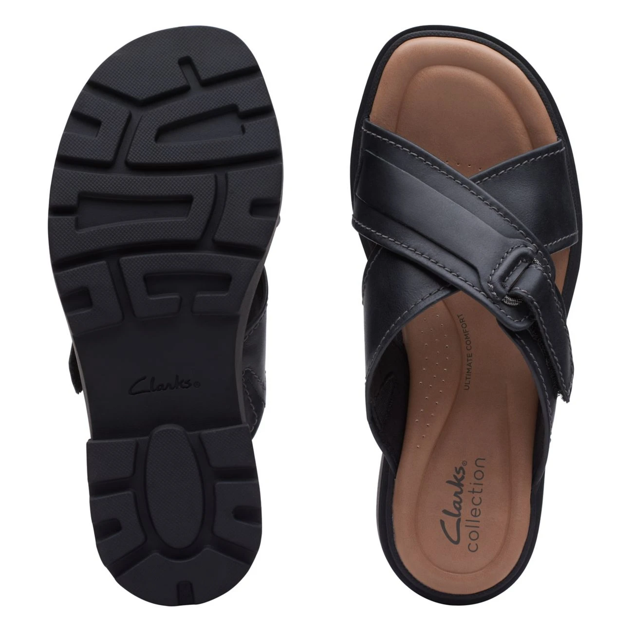 Clarks Coast Cross Black Leather - Image 7