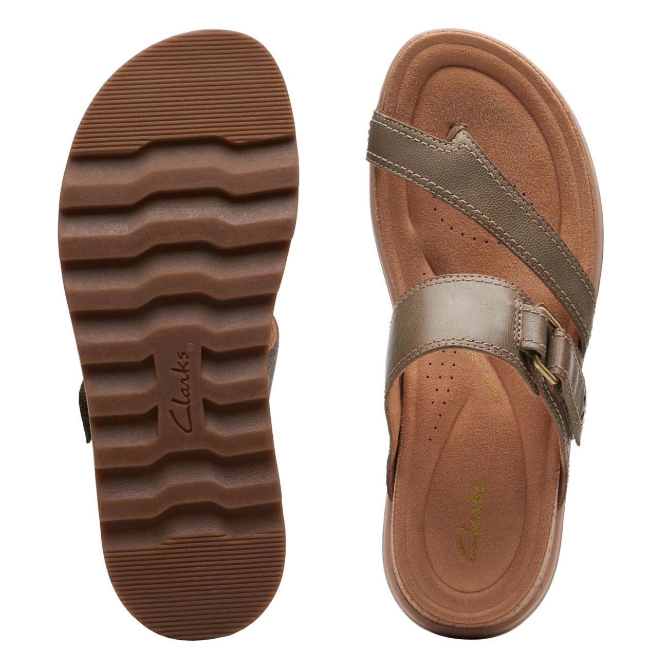Clarks Yacht Beach Olive Leather - Image 7