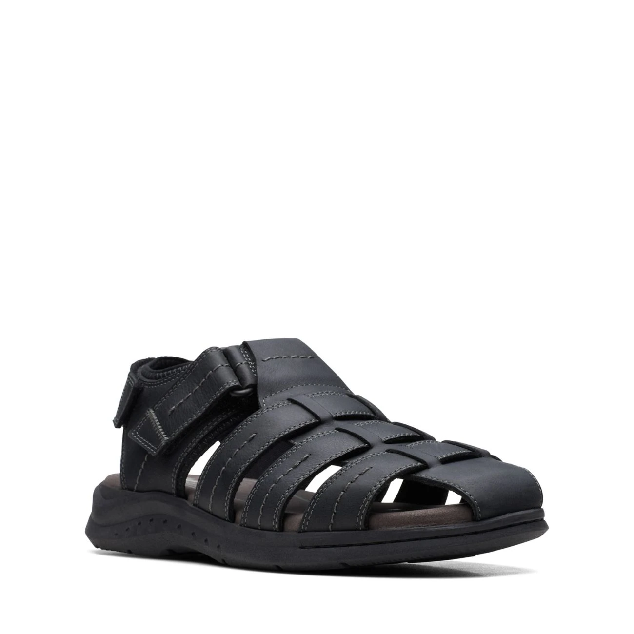 Clarks Walkford Fish Black Tumbled - Image 2