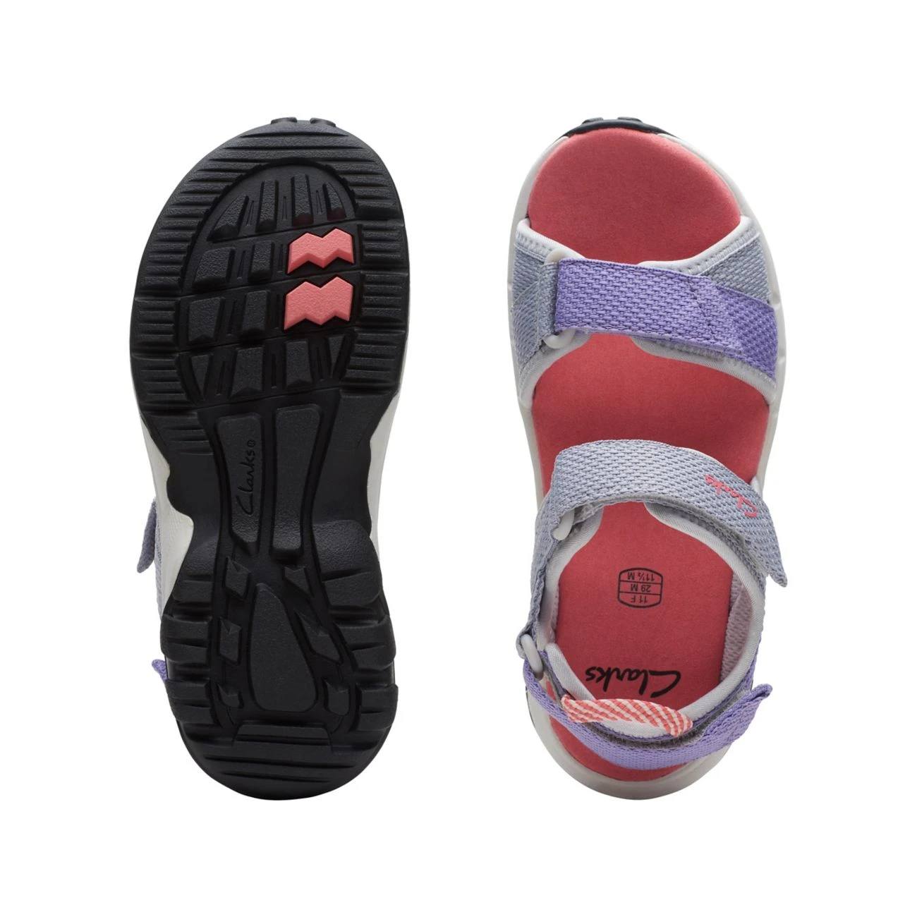 Clarks Expo Sea Kid Grey Combination - Image 7