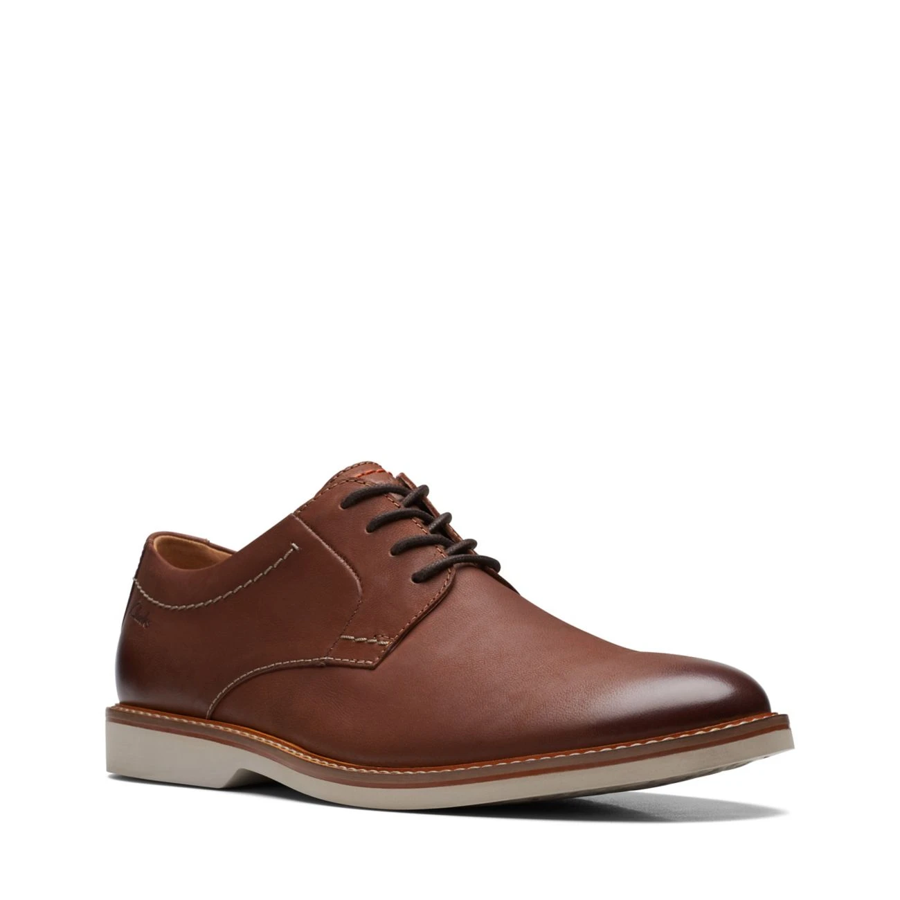 Clarks Atticus LT Lace Dark Tan Leather - Image 2