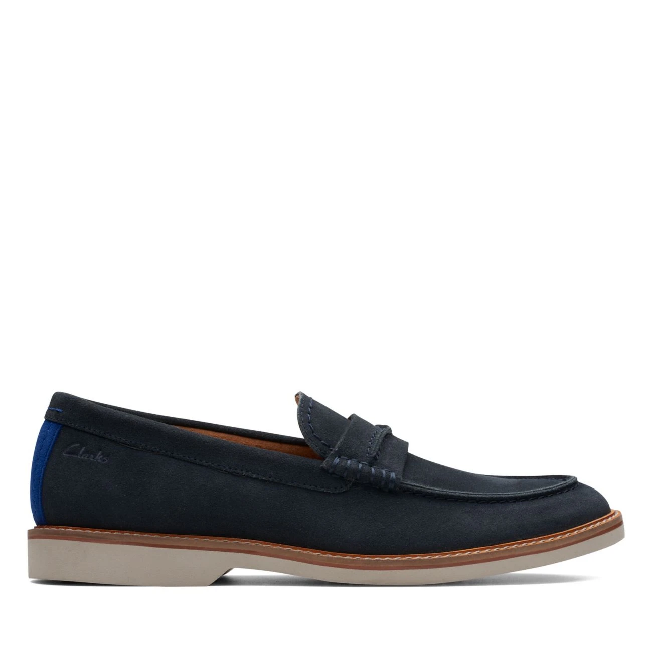 Clarks Atticus LT Slip Navy Suede