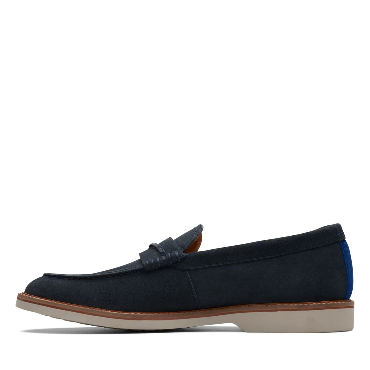 Clarks Atticus LT Slip Navy Suede - Image 5