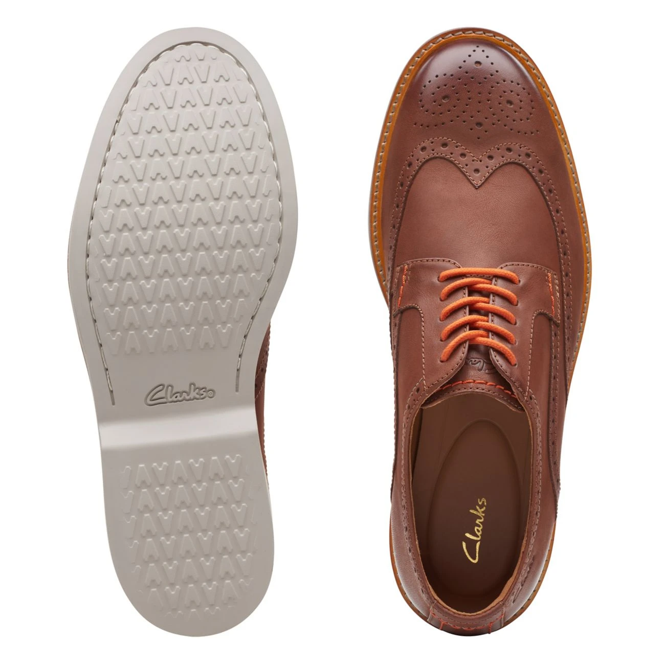 Clarks Atticus LT Limit Dark Tan Leather - Image 7