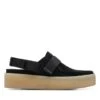 Clarks WallaCup Strap Black Suede