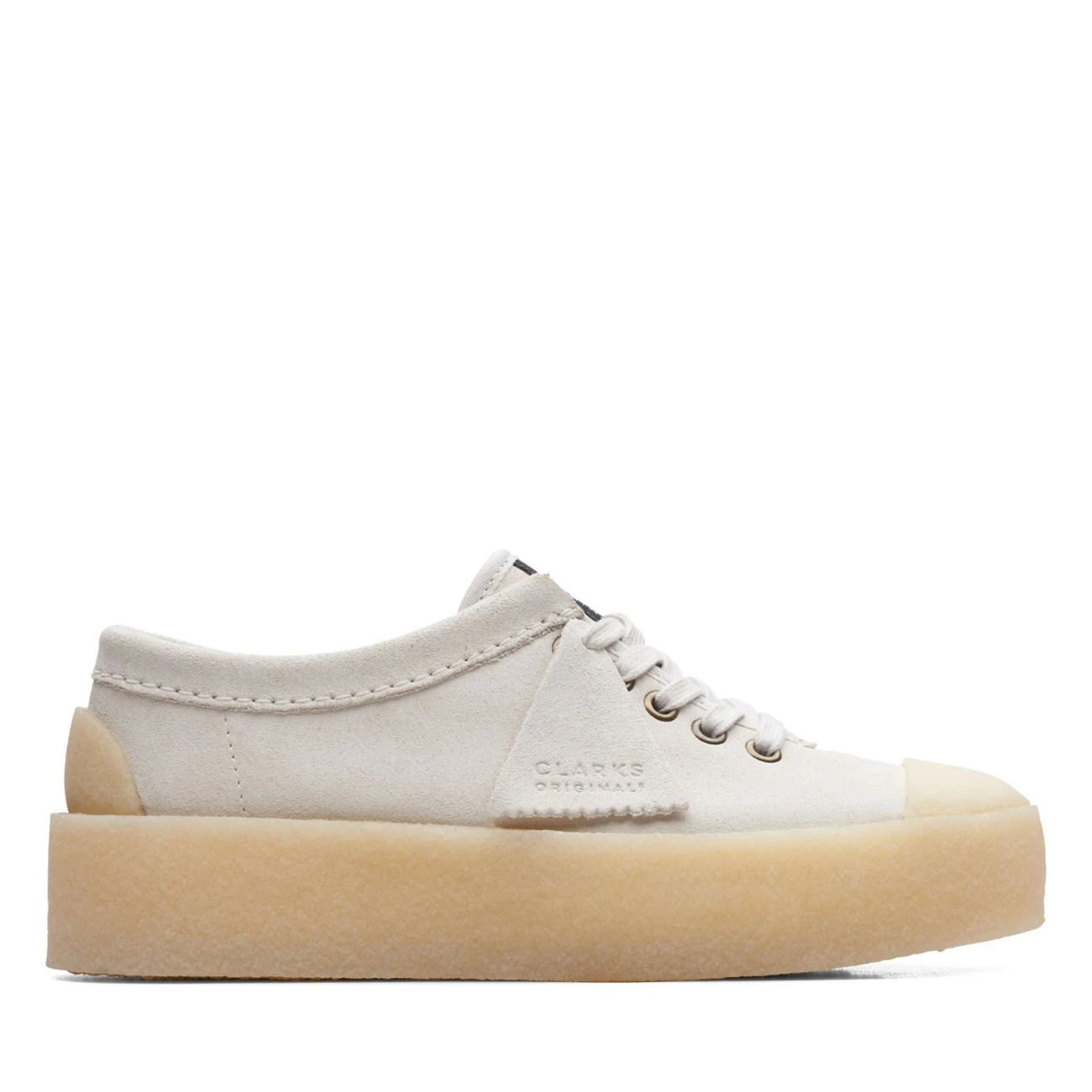 Clarks Tor Hoop Off White Suede