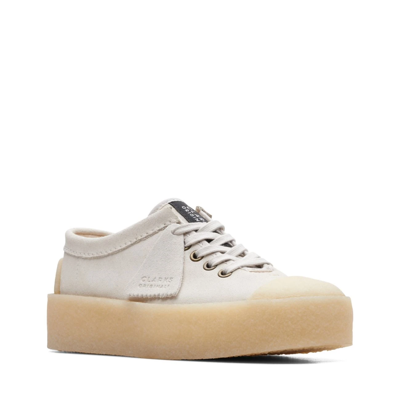 Clarks Tor Hoop Off White Suede - Image 2
