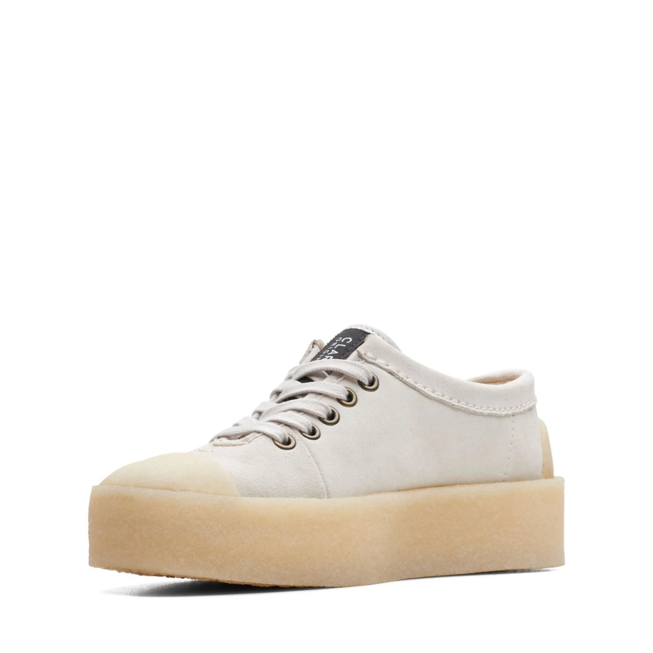 Clarks Tor Hoop Off White Suede - Image 4