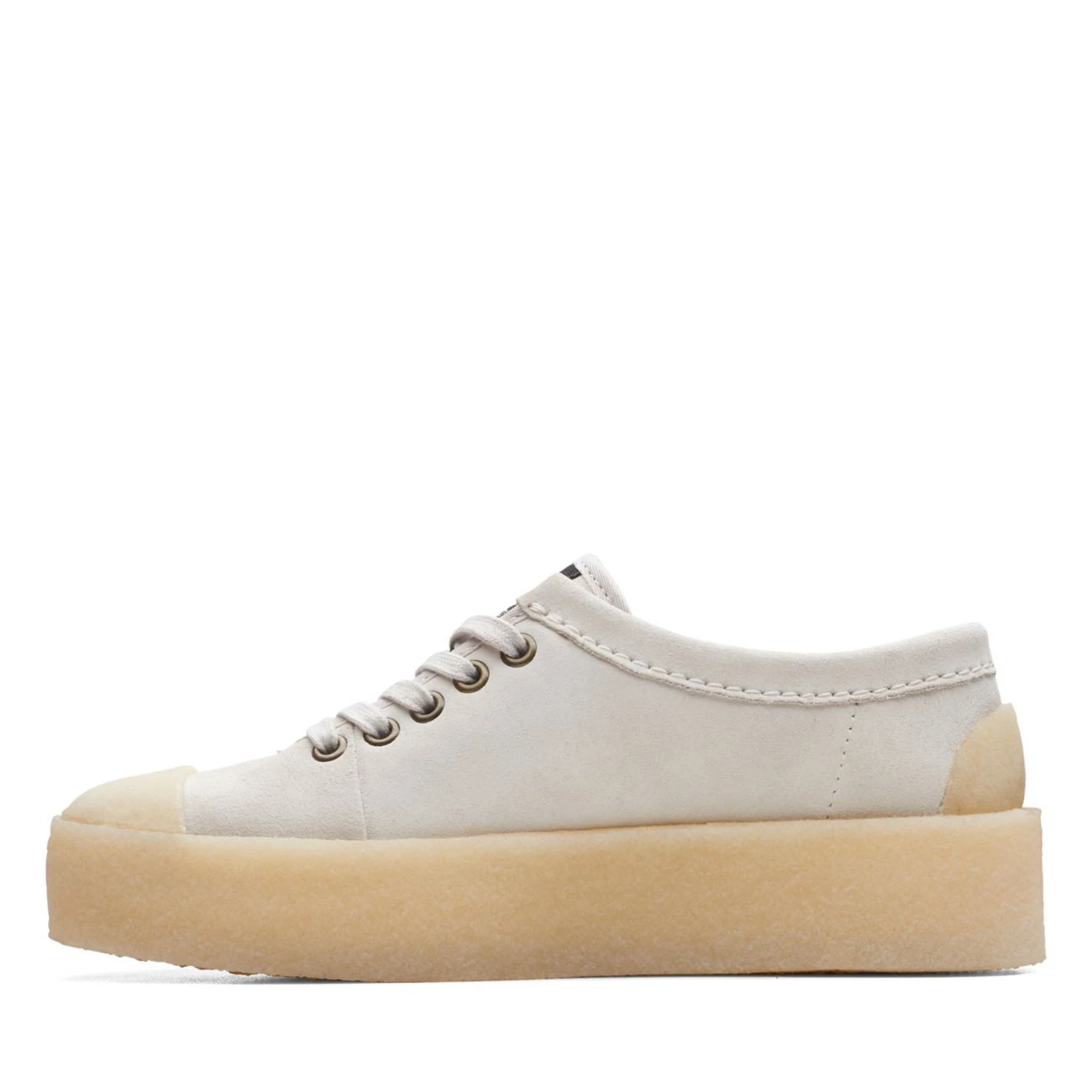 Clarks Tor Hoop Off White Suede - Image 5