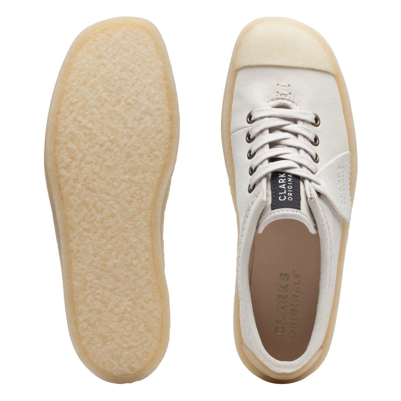 Clarks Tor Hoop Off White Suede - Image 7
