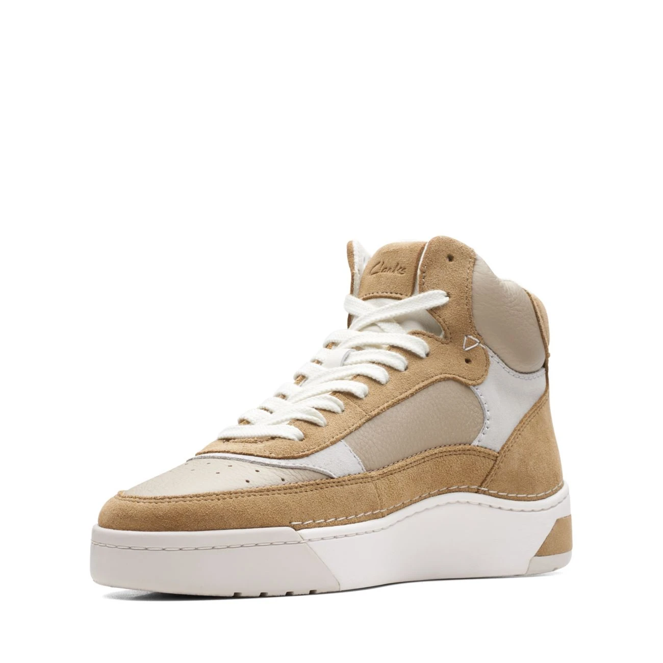 Clarks Craft Court Top Dark Sand Combi - Image 4