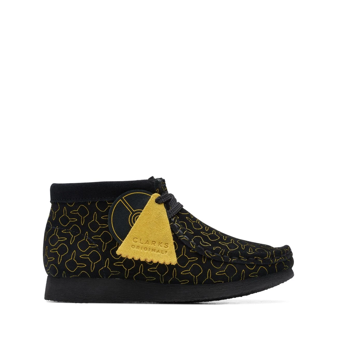 Clarks Wallabee Go Kid Black Suede