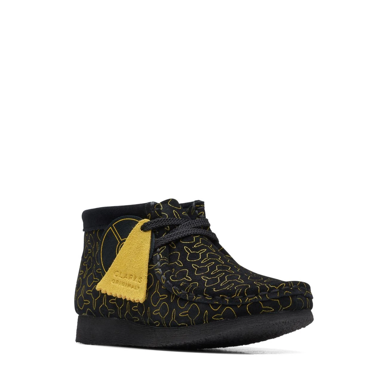 Clarks Wallabee Go Kid Black Suede - Image 2