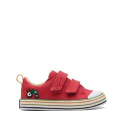 Clarks Foxing Tor Lo Toddler Red