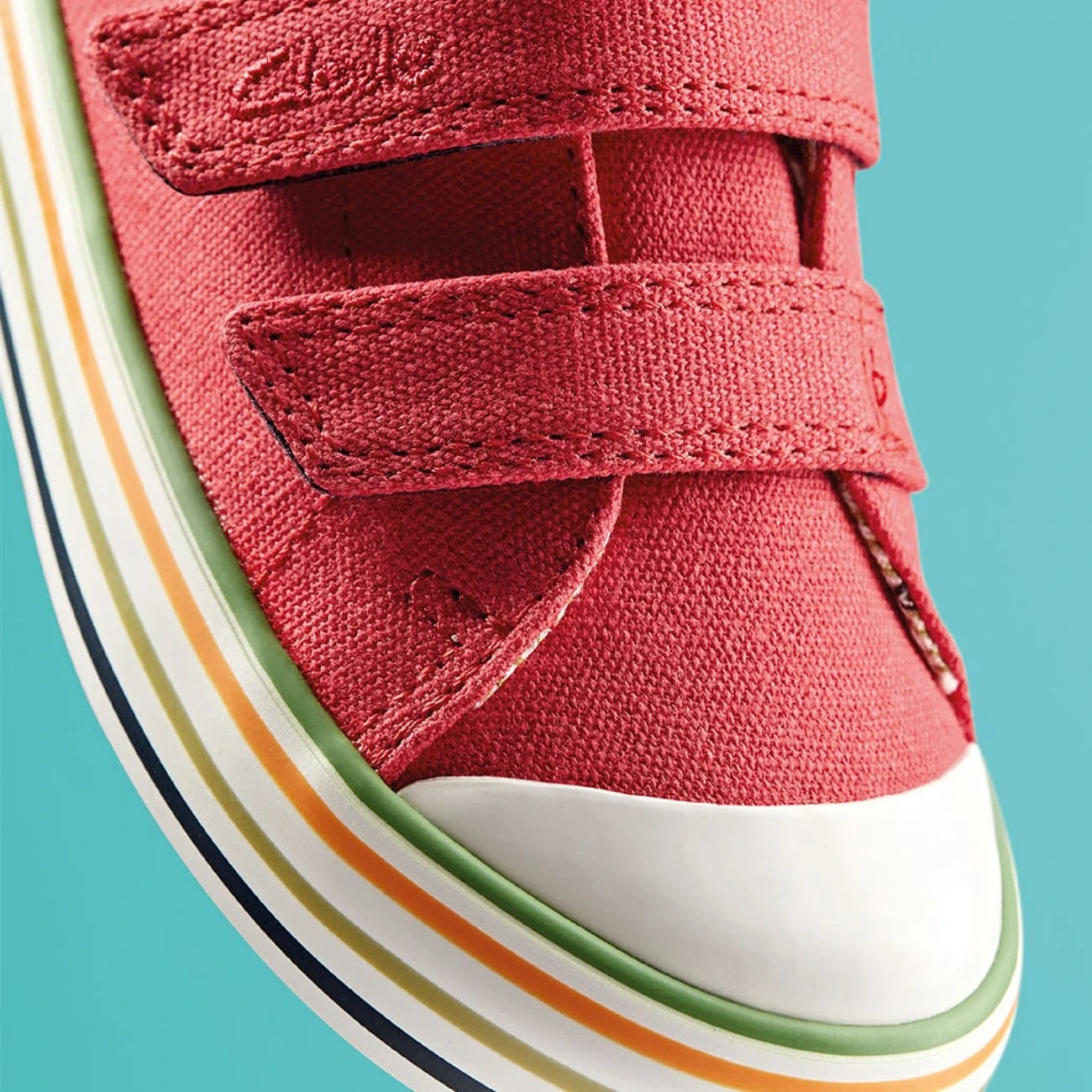 Clarks Foxing Tor Lo Toddler Red - Image 4